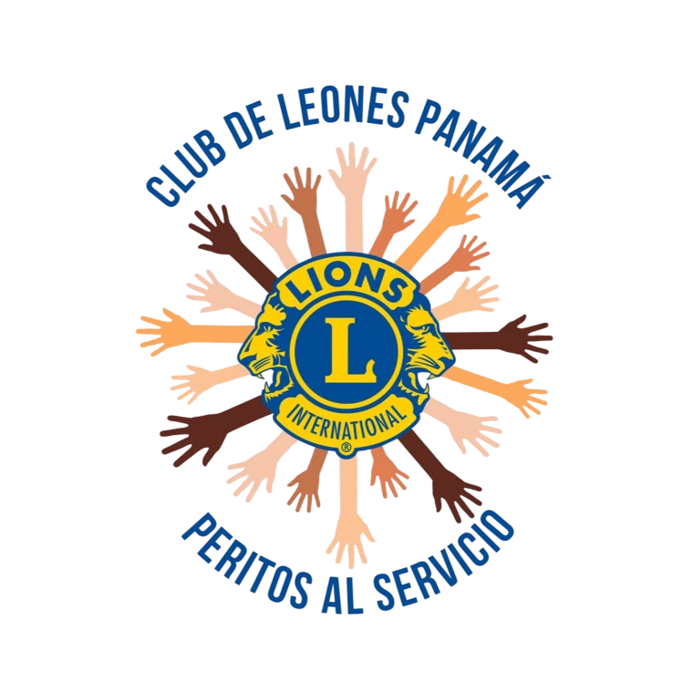 Emblema del Club de Leones Panamá Peritos al Servicio